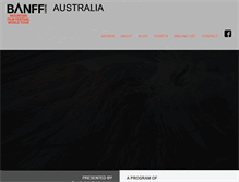 Tablet Screenshot of banffaustralia.com.au